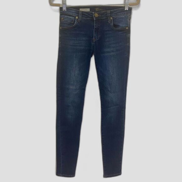 Kut From The Kloth - Toothpick Skinny Jeans Dark Wash Stretch - sz 0S - Picture 1 of 7